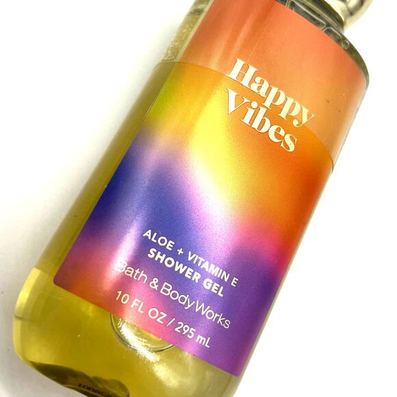 NEW BATH AND BODY WORKS HAPPY VIBES SHOWER GEL 10 FL OZ UNOPENED - Picture 5 of 9